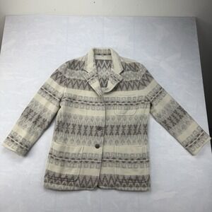 Vintage Thalian II Southwestern Wool Blanket Jacket Women's Size 12